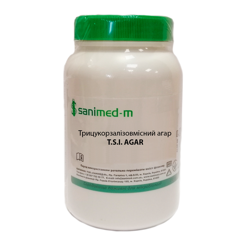 Трицукорзалізовмісний агар (T.S.I. Agar), Sanimed-m